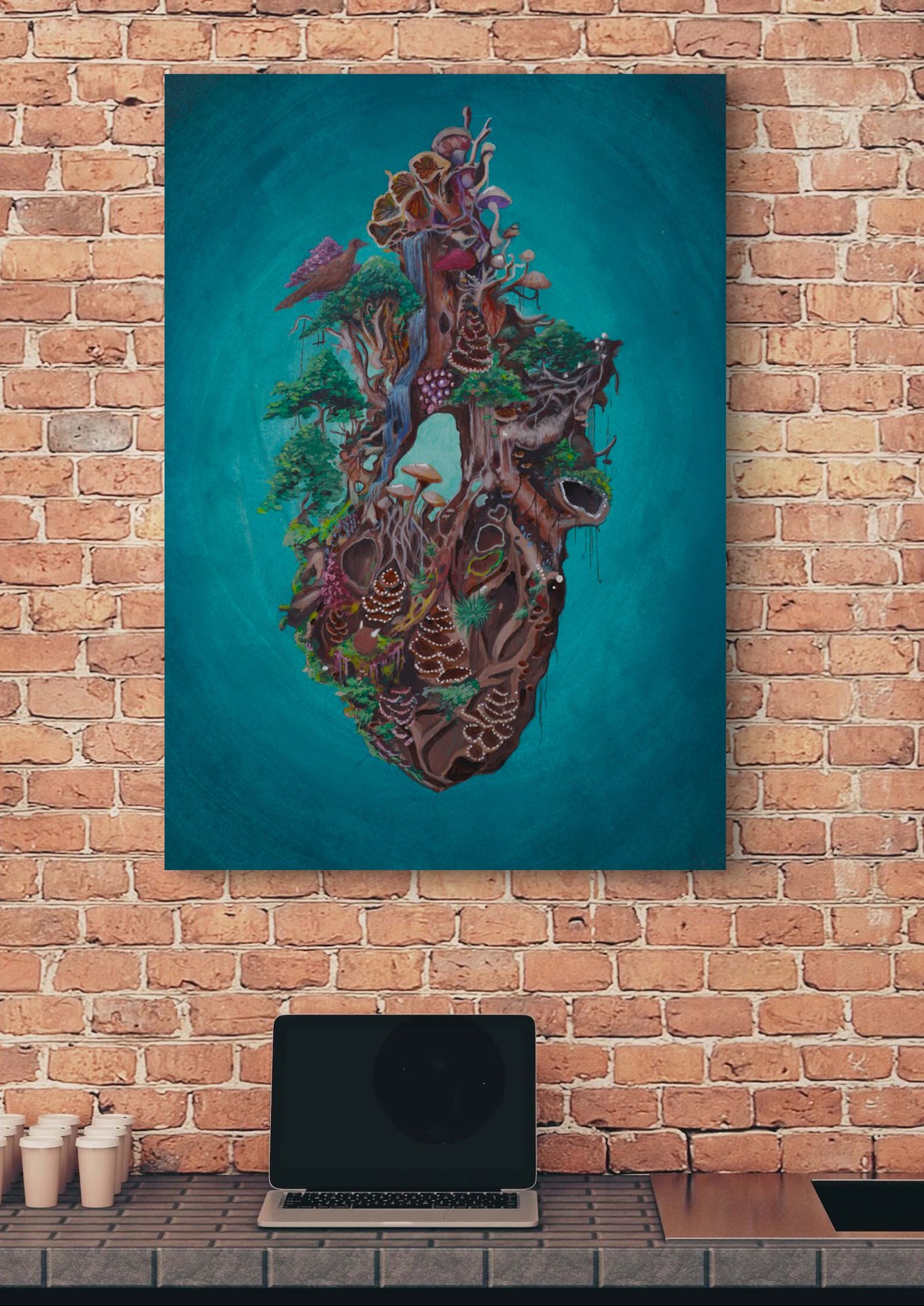 Overgrown Heart - Funghi